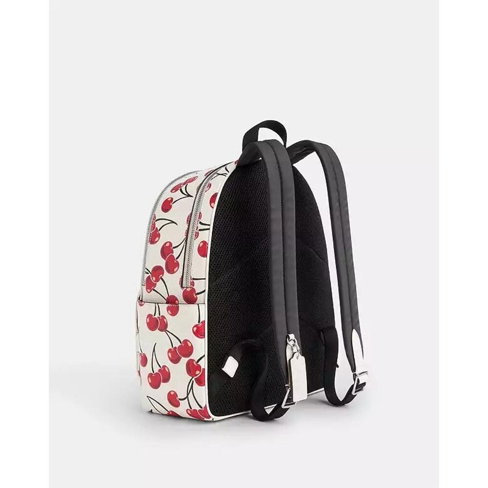 NWT Limited Coach Court Backpack With Cherry Print CAA72 - Picture 5 of 10